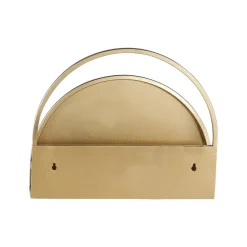 Etagère murale métal laiton antique 40cm