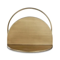 Etagère murale métal laiton antique 40cm