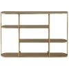 Etagère murale métal laiton antique 90cm