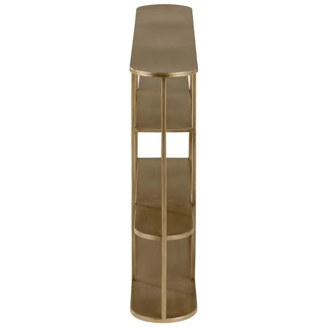 Etagère murale métal laiton antique 90cm