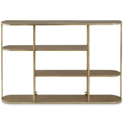 Etagère murale métal laiton antique 90cm