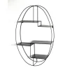 Etagère Murale Ovale Noir