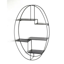 Etagère Murale Ovale Noir
