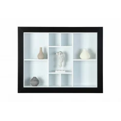 Etagère Murale Quarium Noir Et Blanc