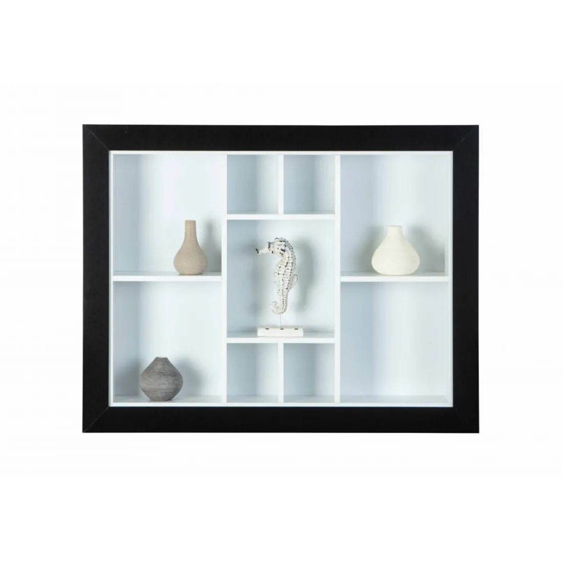 Etagère Murale Quarium Noir Et Blanc