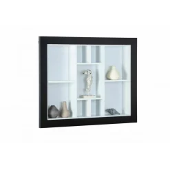 Etagère Murale Quarium Noir Et Blanc