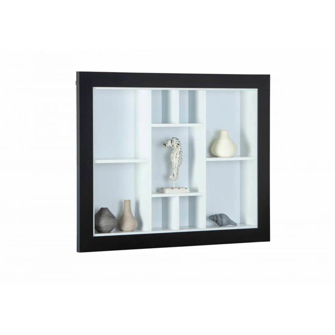 Etagère Murale Quarium Noir Et Blanc