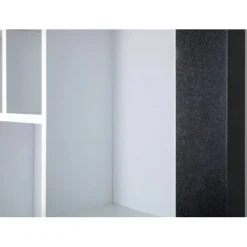 Etagère Murale Quarium Noir Et Blanc