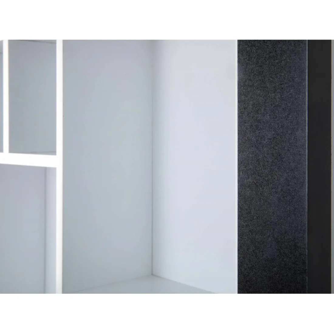 Etagère Murale Quarium Noir Et Blanc