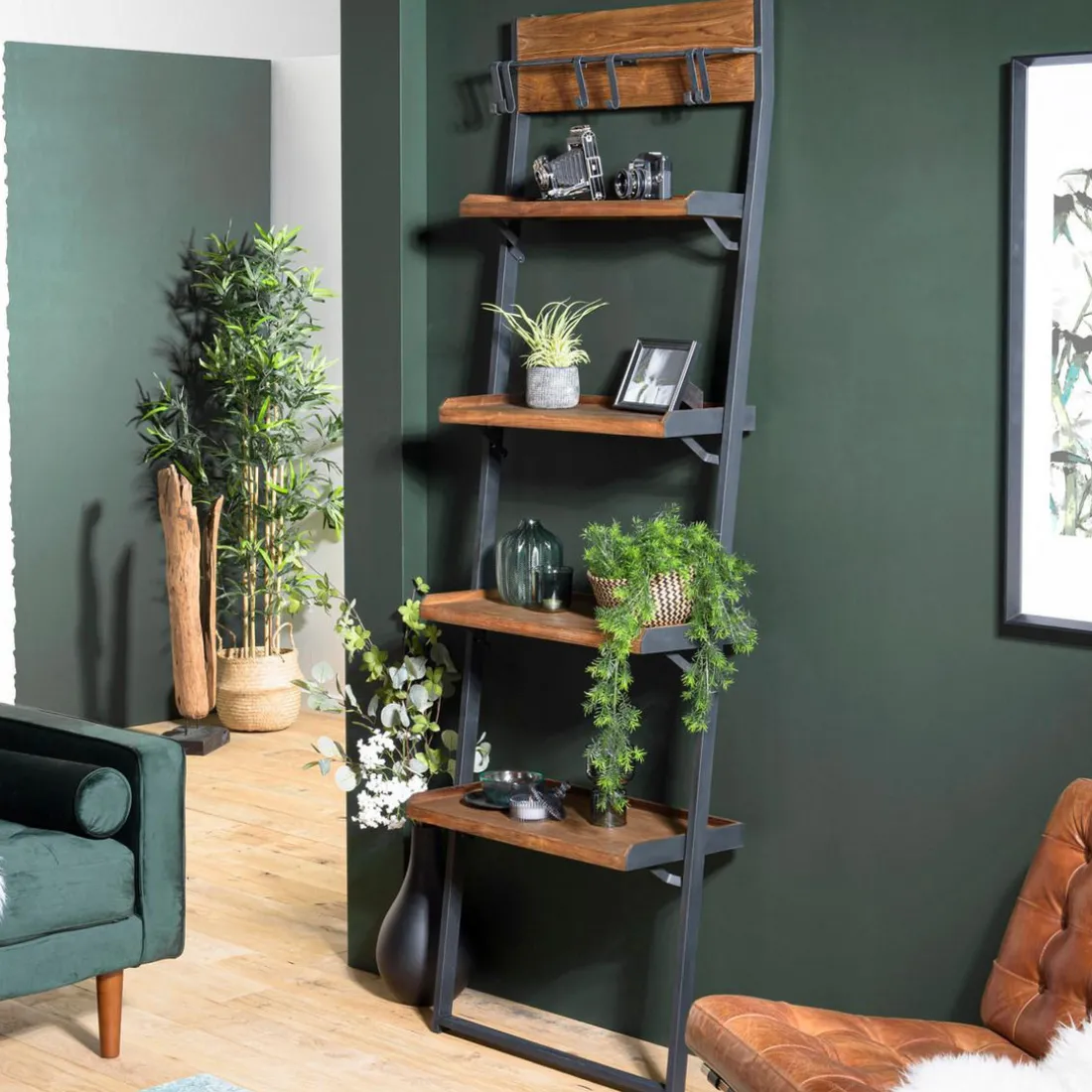 Etagère murale SIXTINE à plateaux 4 niveaux