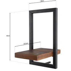 Etagère murale SIXTINE métal