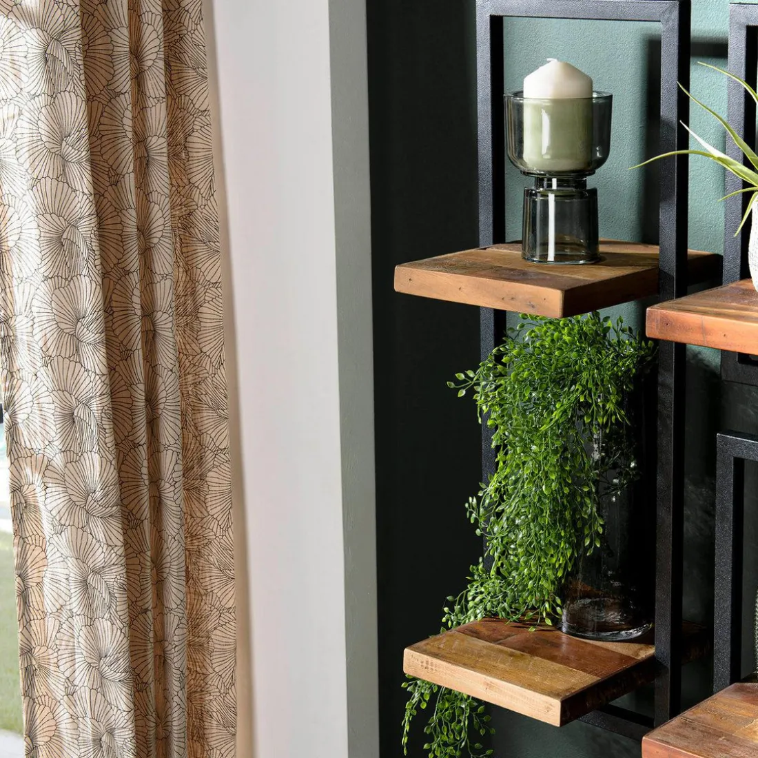 Etagère murale SIXTINE métal 2 plateaux