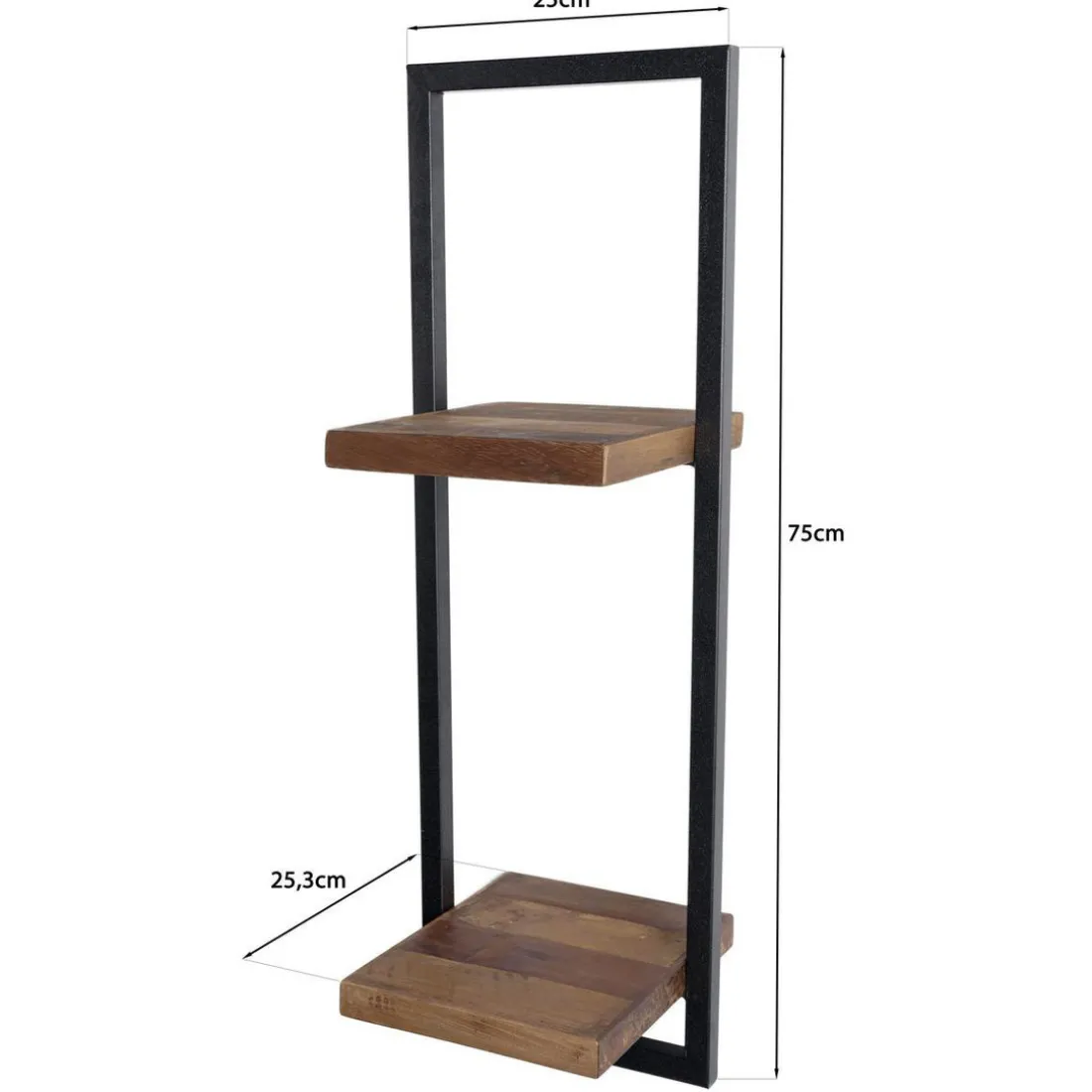 Etagère murale SIXTINE métal 2 plateaux