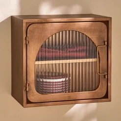 Etagère murale Ziris metal mordore