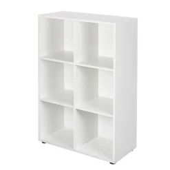 Etagère NUORO 6 casiers blanc