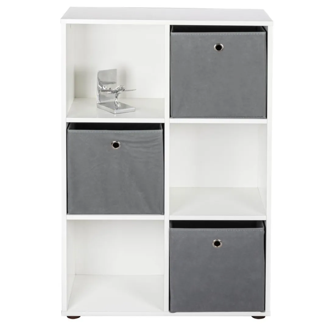 Etagère NUORO 6 casiers blanc