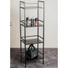 Etagère quatre niveaux en métal noir