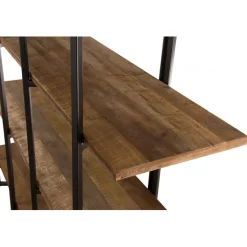Etagère SIXTINE 4 Niveaux Bois Teck Recyclé Acacia Mahogany Et Métal