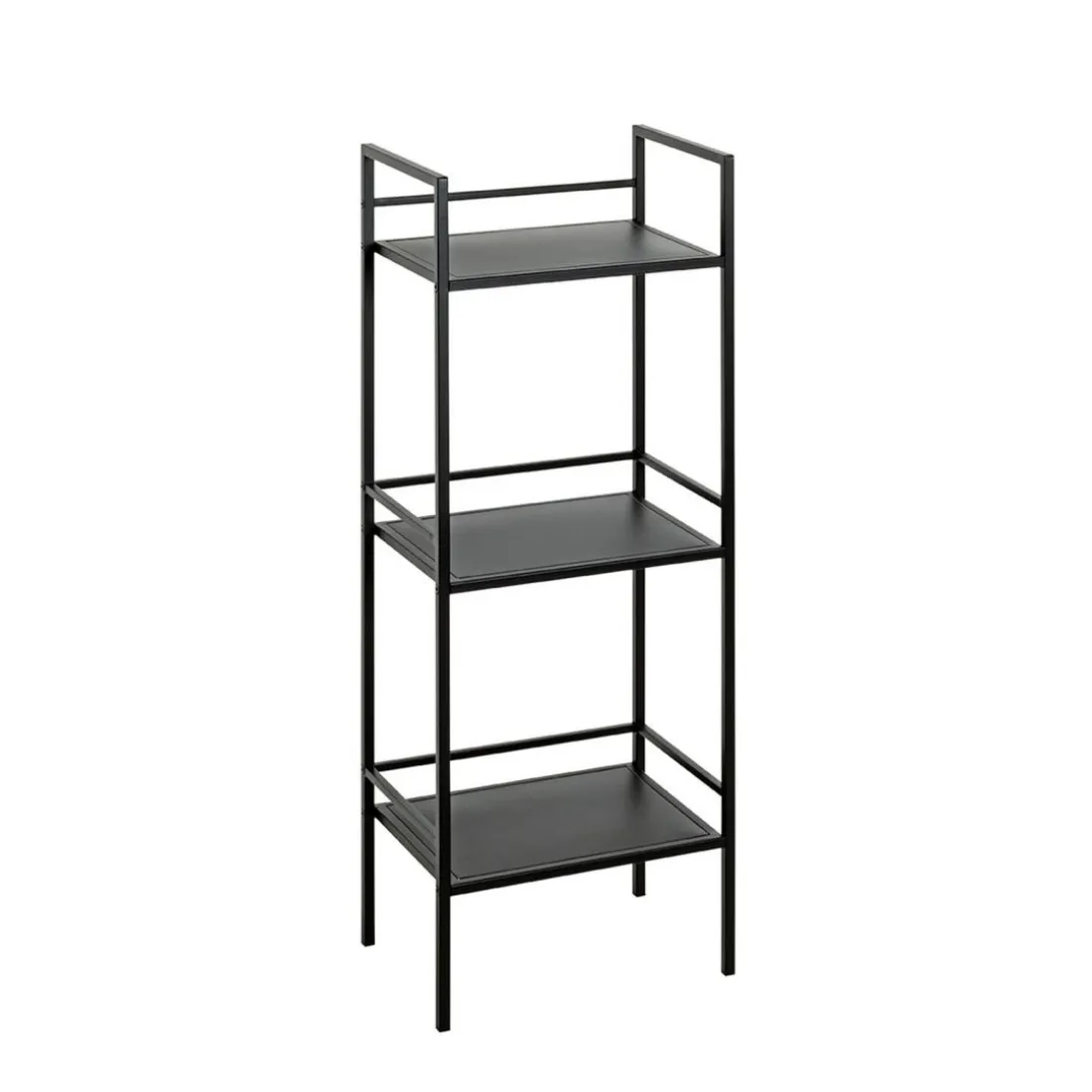 Etagère trois niveaux en métal noir