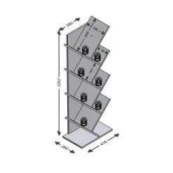 Etagère verticale blanche BÜCHEN