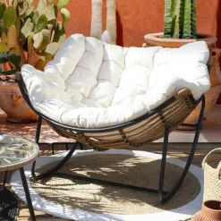 Fauteuil A Bascule Coussin