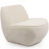Fauteuil confort sans accoudoir Lipame Tsse bouclette Beige