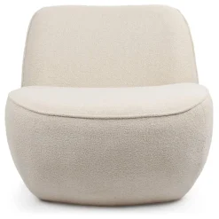 Fauteuil confort sans accoudoir Lipame Tsse bouclette Beige