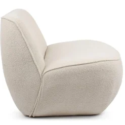 Fauteuil confort sans accoudoir Lipame Tsse bouclette Beige