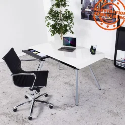 Fauteuil de bureau design 'MEGA' en matière synthétique noire