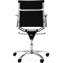 Fauteuil de bureau design 'MEGA' en matière synthétique noire