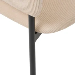 Fauteuil de table beige Solea