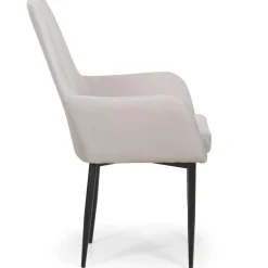Fauteuil Design Tissu Beige ERI