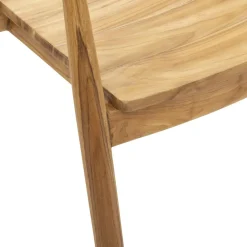 Fauteuil Diner Teck Miyako Naturel Beige