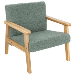 Fauteuil enfant Basile vert céladon