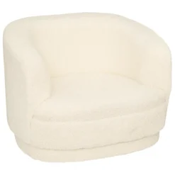 Fauteuil enfant, bouclette, blanc