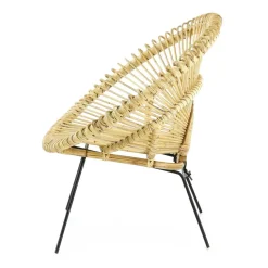 Fauteuil Ethnique Rotin Naturel ATOZZA