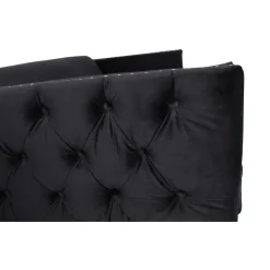 Fauteuil Joshua Velours Noir