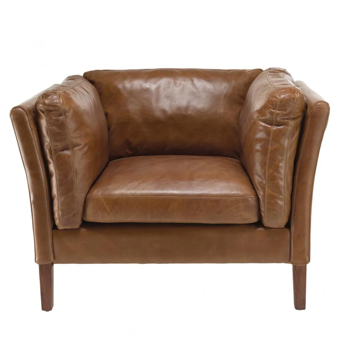 Fauteuil milano vintage cuir 1 place