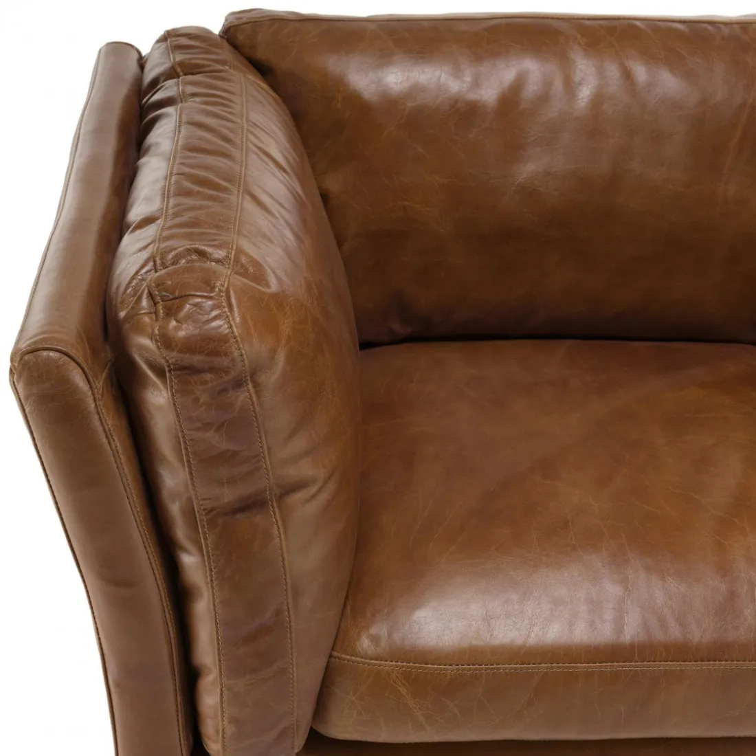Fauteuil milano vintage cuir 1 place