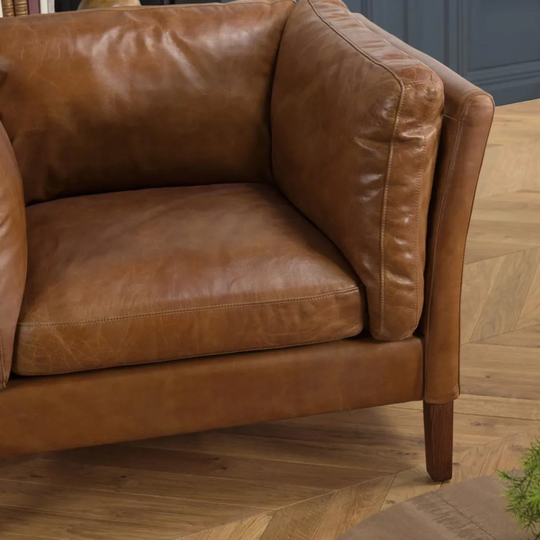 Fauteuil milano vintage cuir 1 place