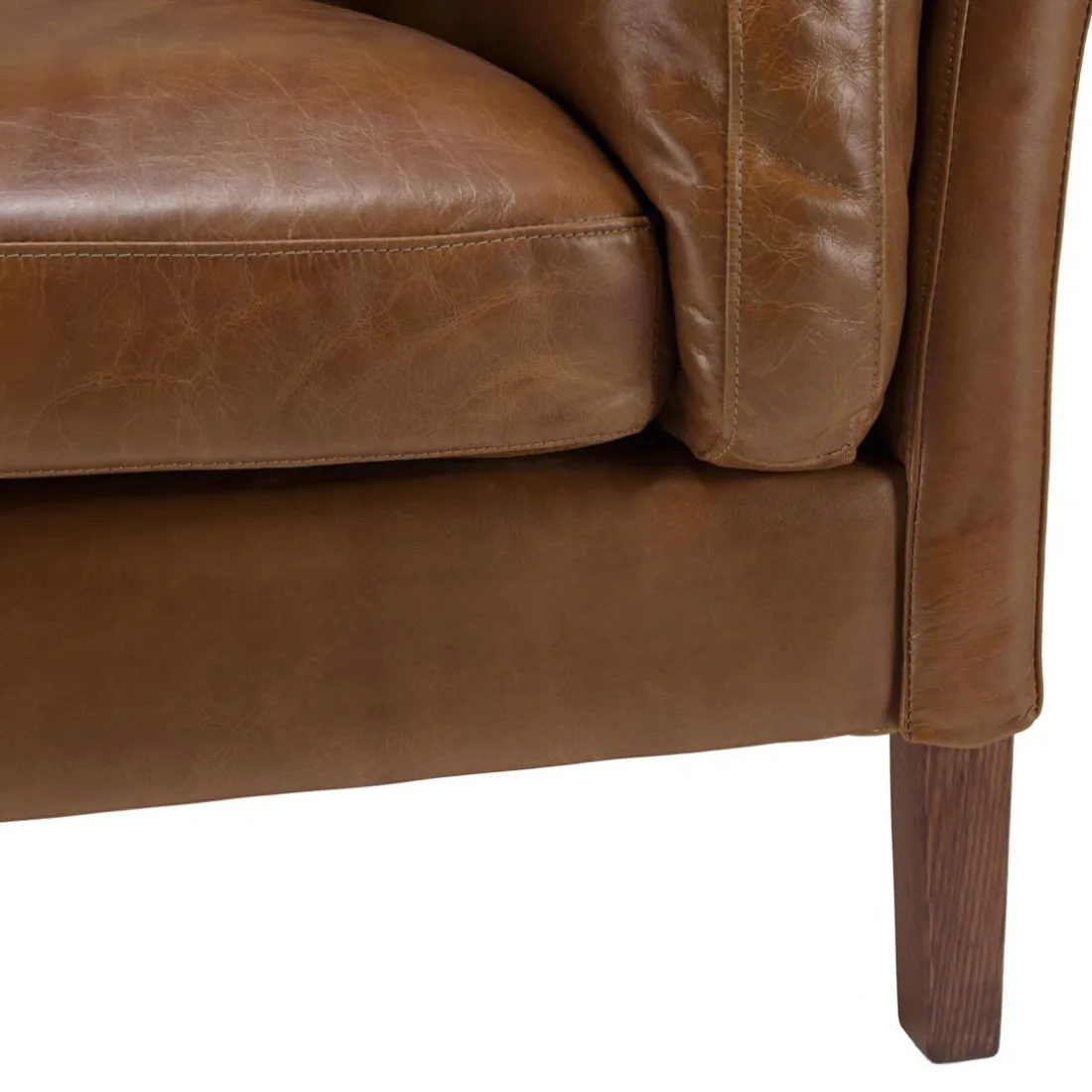 Fauteuil milano vintage cuir 1 place