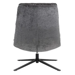 Fauteuil pivotant gris foncé Brava