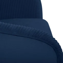 Fauteuil “Solaro” en velours bleu