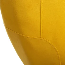 Fauteuil “Solaro” en velours ocre