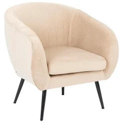 Fauteuil Solaro Velours Beige