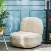Fauteuil Swivel Pivotant Scandinave Design blanc