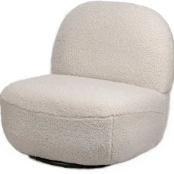 Fauteuil Swivel Pivotant Scandinave Design blanc
