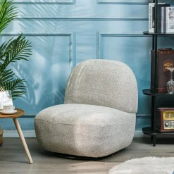 Fauteuil Swivel Pivotant Scandinave Design gris