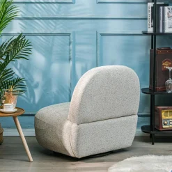 Fauteuil Swivel Pivotant Scandinave Design gris