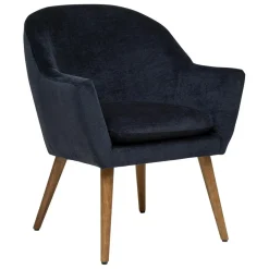 Fauteuil tissu bleu SINEL